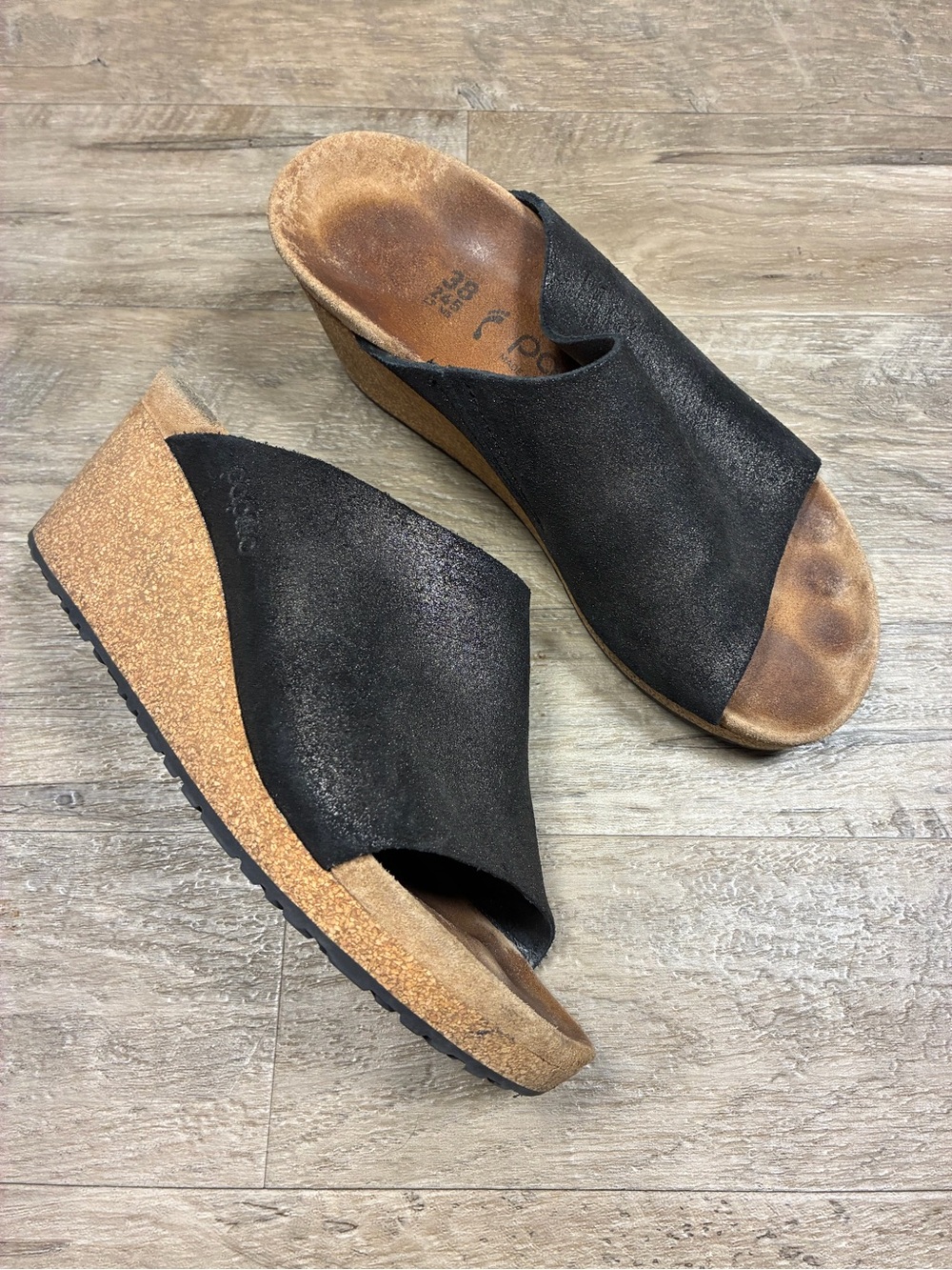 Birkenstock Papillio Namica Wedges Sandals Antique Metallic - Picture 12 of 13